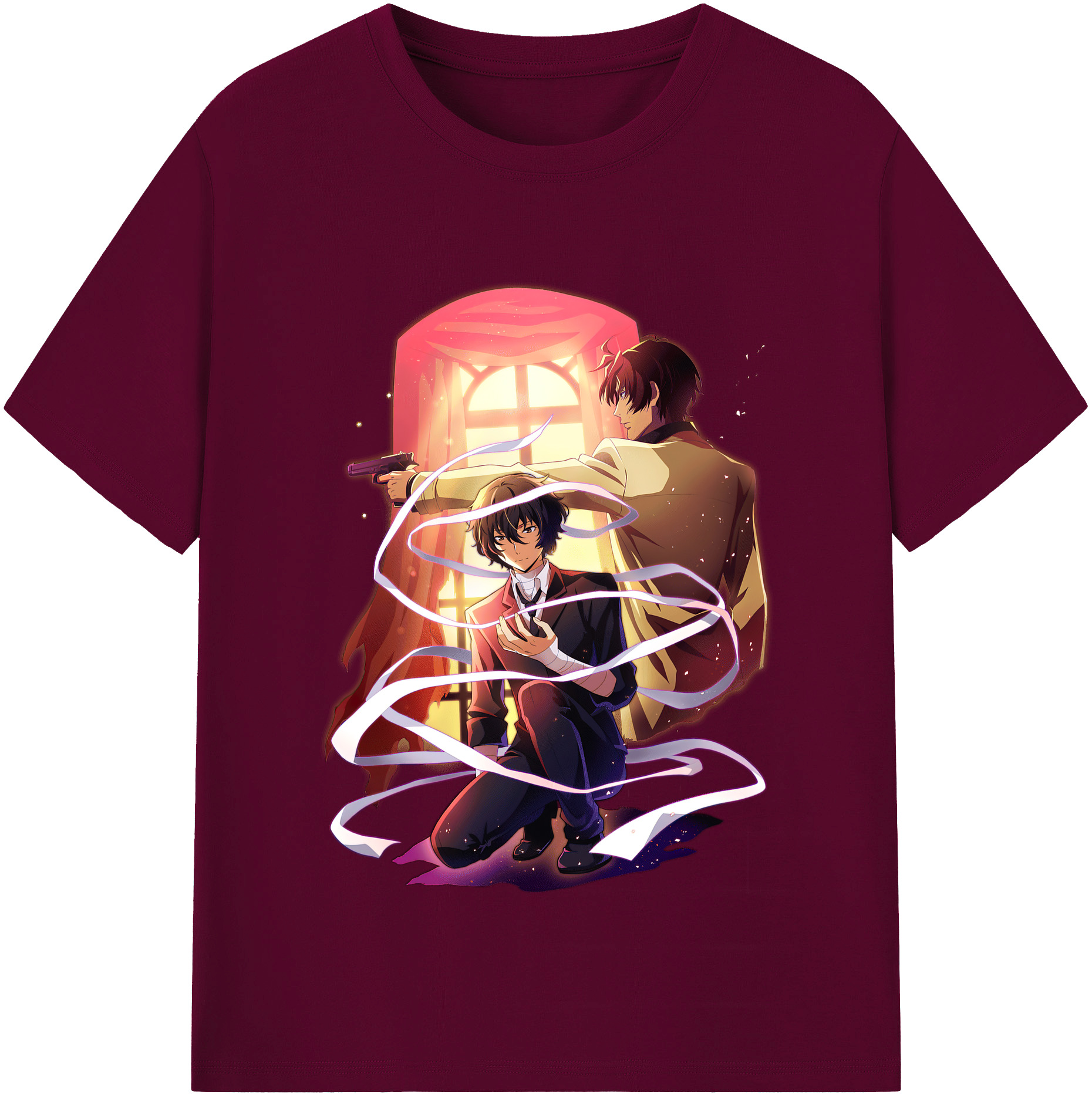 （画像用） 文豪ストレイドッグス Bungo Stray Dogs レディースカジュアルプリントTシャツ（綿100％）